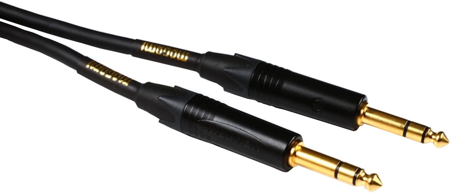 Mogami GOLD-TRS-TRS-15 Gold PK TRS to TRS Patch (W2534) - 15-Foot Cable - PSSL ProSound and Stage Lighting