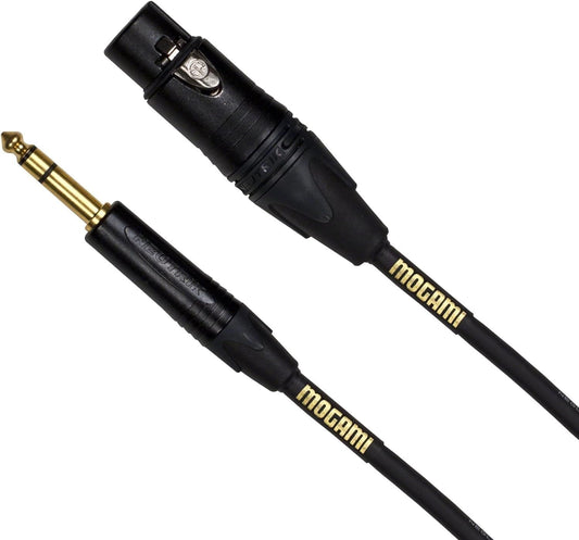 Mogami GOLD-TRSXLRF-50 Gold TRS To Female XLR (2534) - 50 -Foot Cable - PSSL ProSound and Stage Lighting
