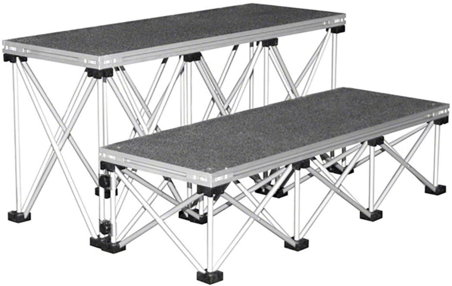 INTELLISTAGE IS4STEP24I Lightweight 4' Wide Step Kit for 24" High Stages - PSSL ProSound and Stage Lighting