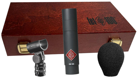 Neumann KM-131 Omnidirectional Free Field Equalized Microphone with SG 21 BK - WNS 100 - Woodbox - PSSL ProSound and Stage Lighting