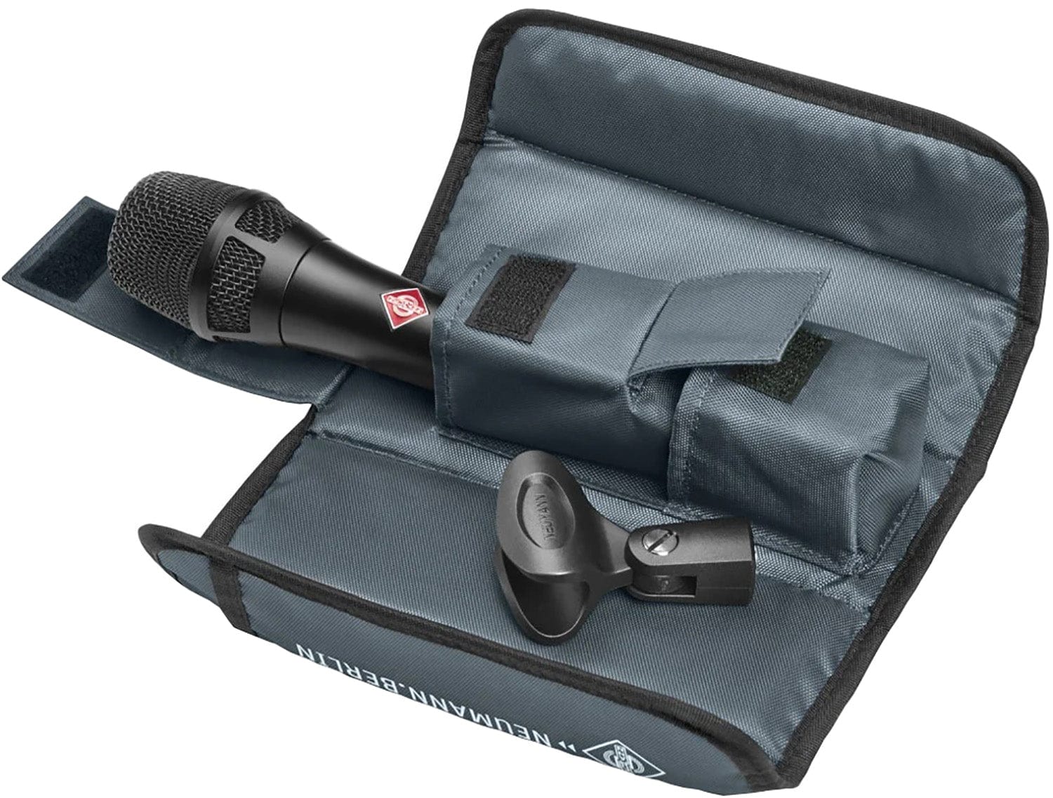 Neumann KMS-105-BK K 105 Capsule Supercardioid Handheld Microphone with KMS Pouch / SG 105 - Black - PSSL ProSound and Stage Lighting