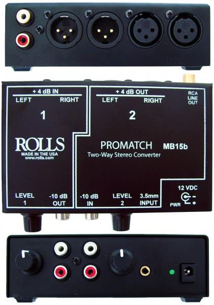 Rolls MB15B ProMatch Two Way Stereo Converter - PSSL ProSound and Stage Lighting