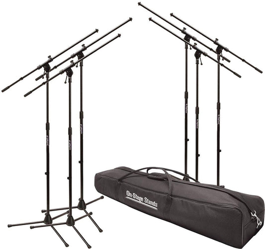 On-Stage MSP7706 Six Euro Boom Mic Stands with Bag - PSSL ProSound and Stage Lighting