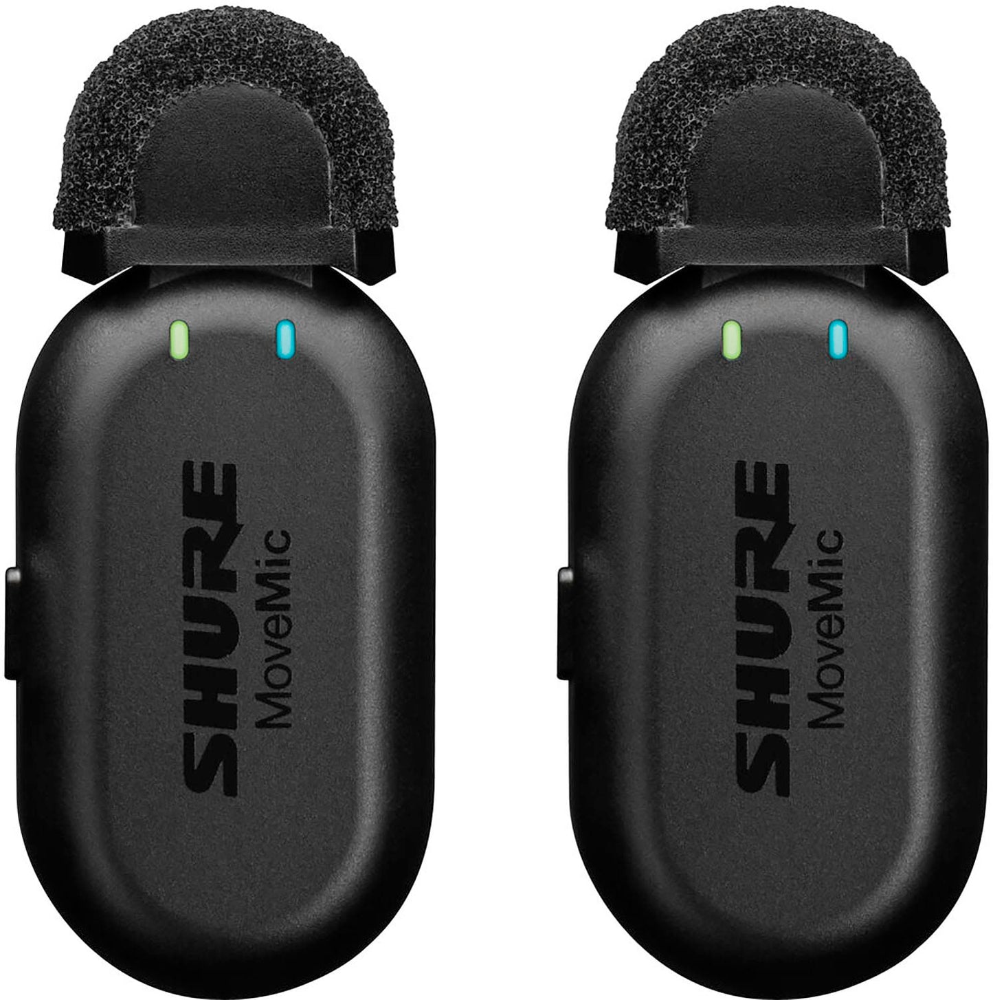 Shure MV-TWO-KIT-Z7 MoveMic Wireless Lavalier Microphone Pair for Phones with Receiver / Charge Case - PSSL ProSound and Stage Lighting
