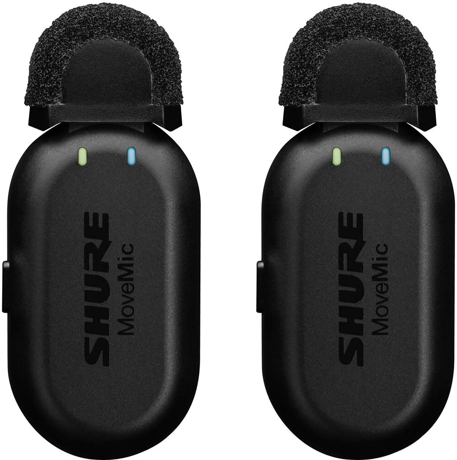 Shure MV-TWO-KIT-Z7 MoveMic Wireless Lavalier Microphone Pair for Phones with Receiver / Charge Case - PSSL ProSound and Stage Lighting