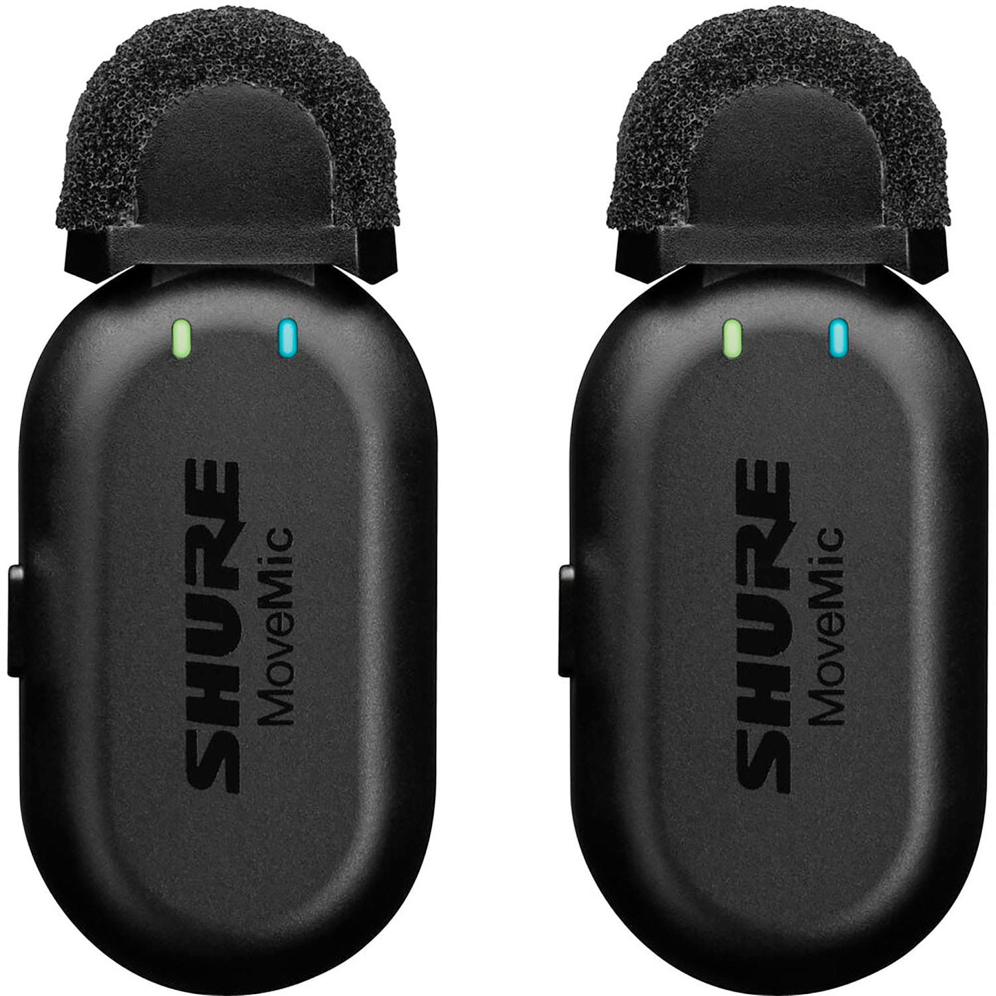 Shure MV-TWO-Z7 MoveMic Wireless Lavalier Microphone Pair for Phones with Charge Case - PSSL ProSound and Stage Lighting