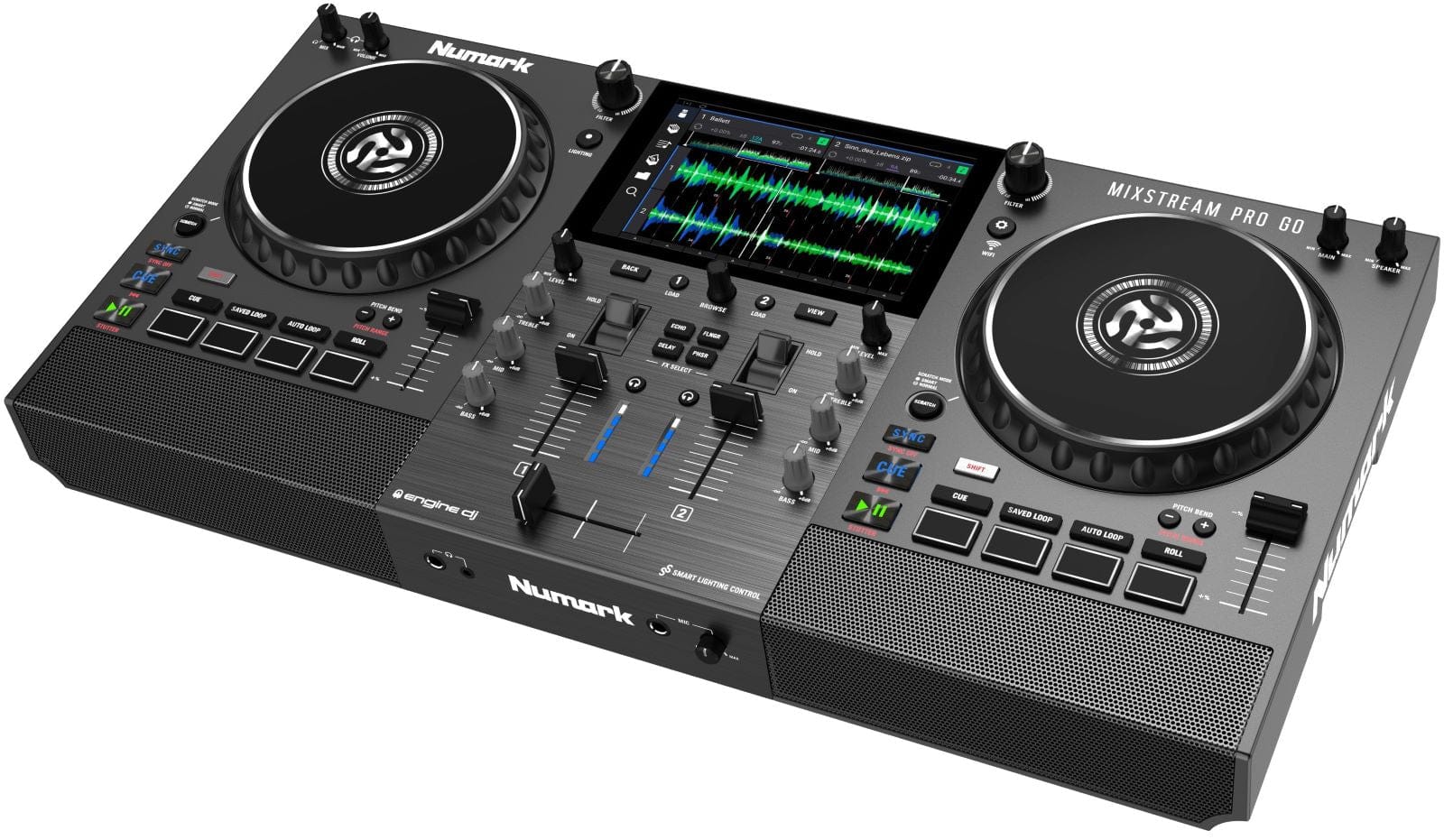 Numark Mixstream Pro Go Battery-Powered Standalone Streaming DJ Controller - PSSL ProSound and Stage Lighting