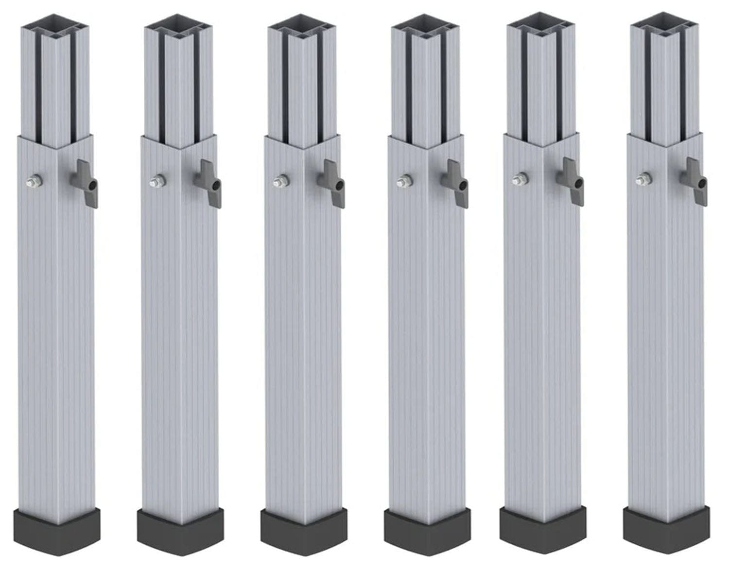 CIPEX PF6TL1 Telescopic Leg Adjustable from 15 3/4 to 19 1/2-Inch - 6-Pack - PSSL ProSound and Stage Lighting