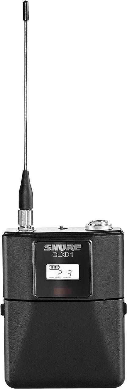 Shure QLXD124 Handheld and Lavalier Combo Wireless Microphone System w/ Power Supply, J50A Band - PSSL ProSound and Stage Lighting
