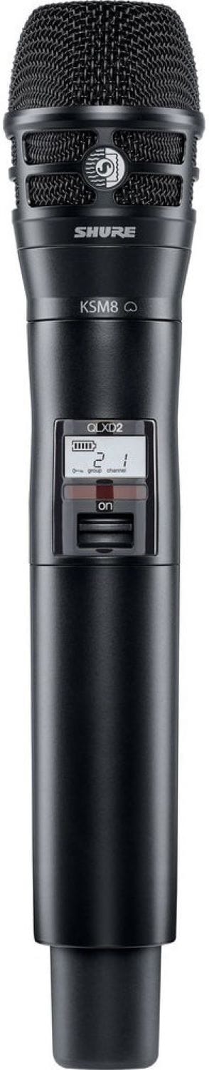 Shure QLXD2/K8B Handheld Transmitter with KSM8 Capsule - J50A Band - PSSL ProSound and Stage Lighting