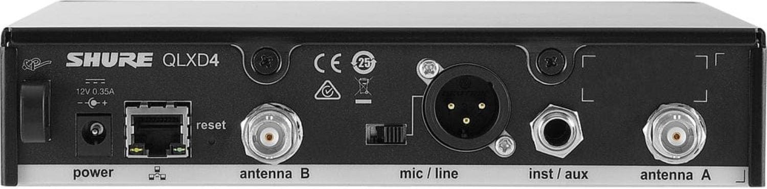 Shure QLXD4-G50 Wireless Microphone Digital Receiver - G50 Range - PSSL ProSound and Stage Lighting