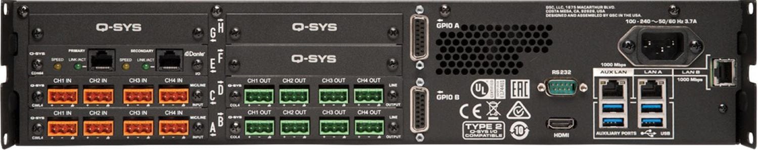 QSC Q-SYS Core 510i Kit Integrated Core Processor and I/O Expander - PSSL ProSound and Stage Lighting