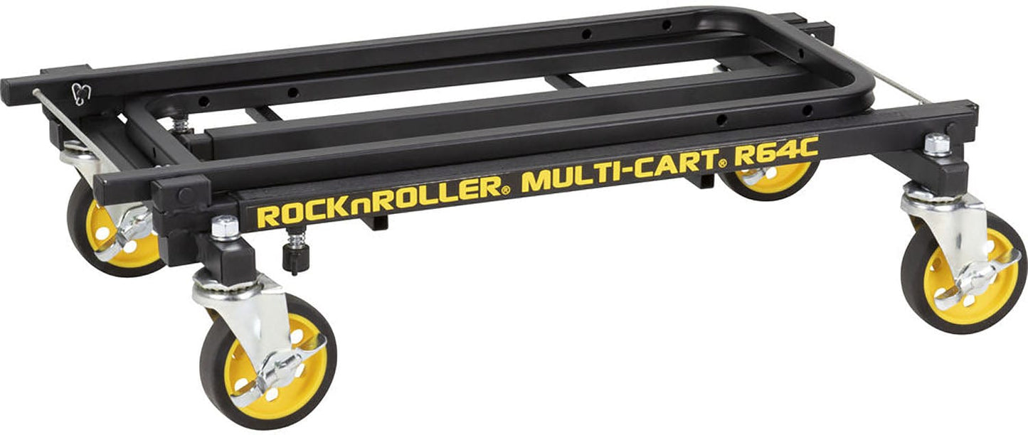 Rock N Roller R64C Mini 28 to 42.5 Inch 8-in-1 Folding Multi-Cart/Hand Truck/Dolly/Platform Cart - PSSL ProSound and Stage Lighting
