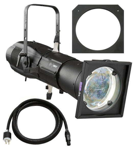 ETC Source Four LED Series 3 Lustr X8 Ellipsoidal with XDLT Shutter and 14-Degree Lens (Black) - PSSL ProSound and Stage Lighting