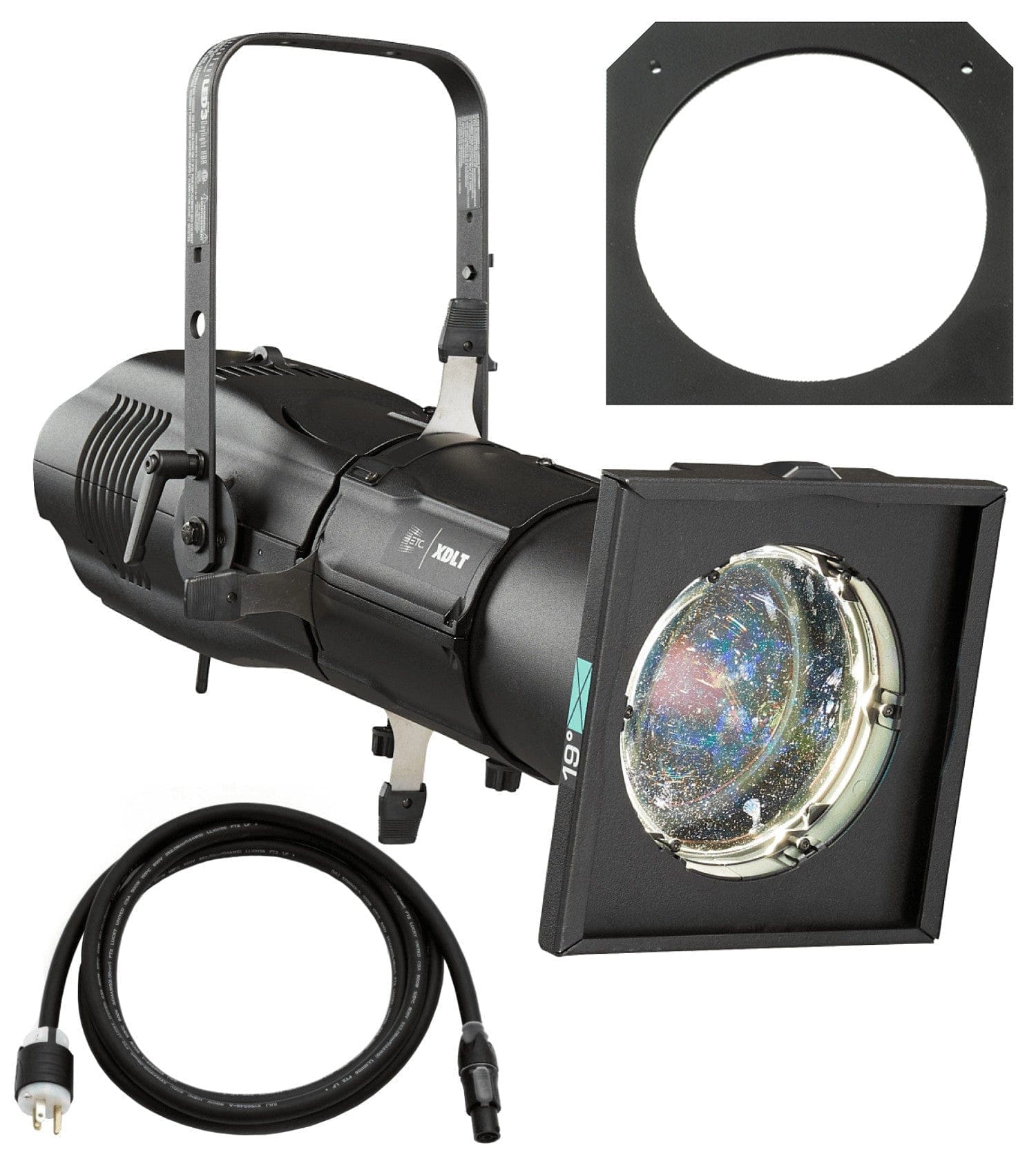 ETC Source Four LED Series 3 Lustr X8 Ellipsoidal with XDLT Shutter and 19-Degree Lens (Black) - PSSL ProSound and Stage Lighting