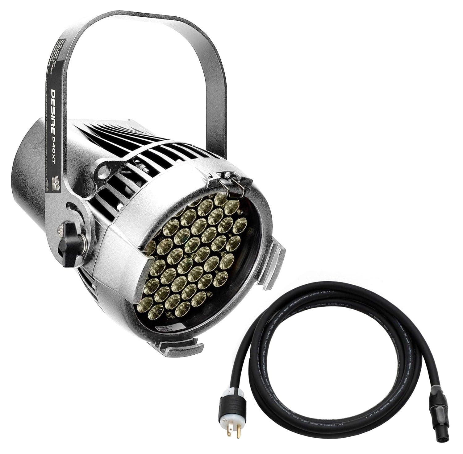 ETC Selador Desire D40XT Studio Tungsten LED Par with Edison Plug - Silver - PSSL ProSound and Stage Lighting