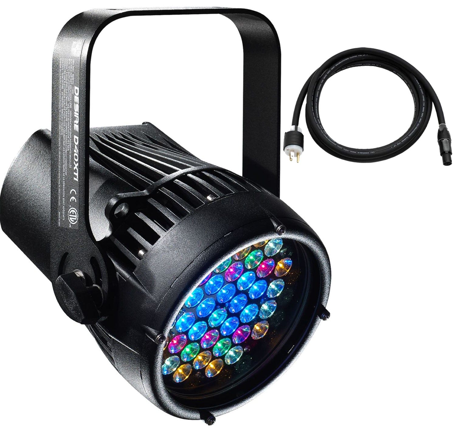 ETC Selador Desire D40XTI Lustr+ LED Par w/ Edison Plug, Black - PSSL ProSound and Stage Lighting