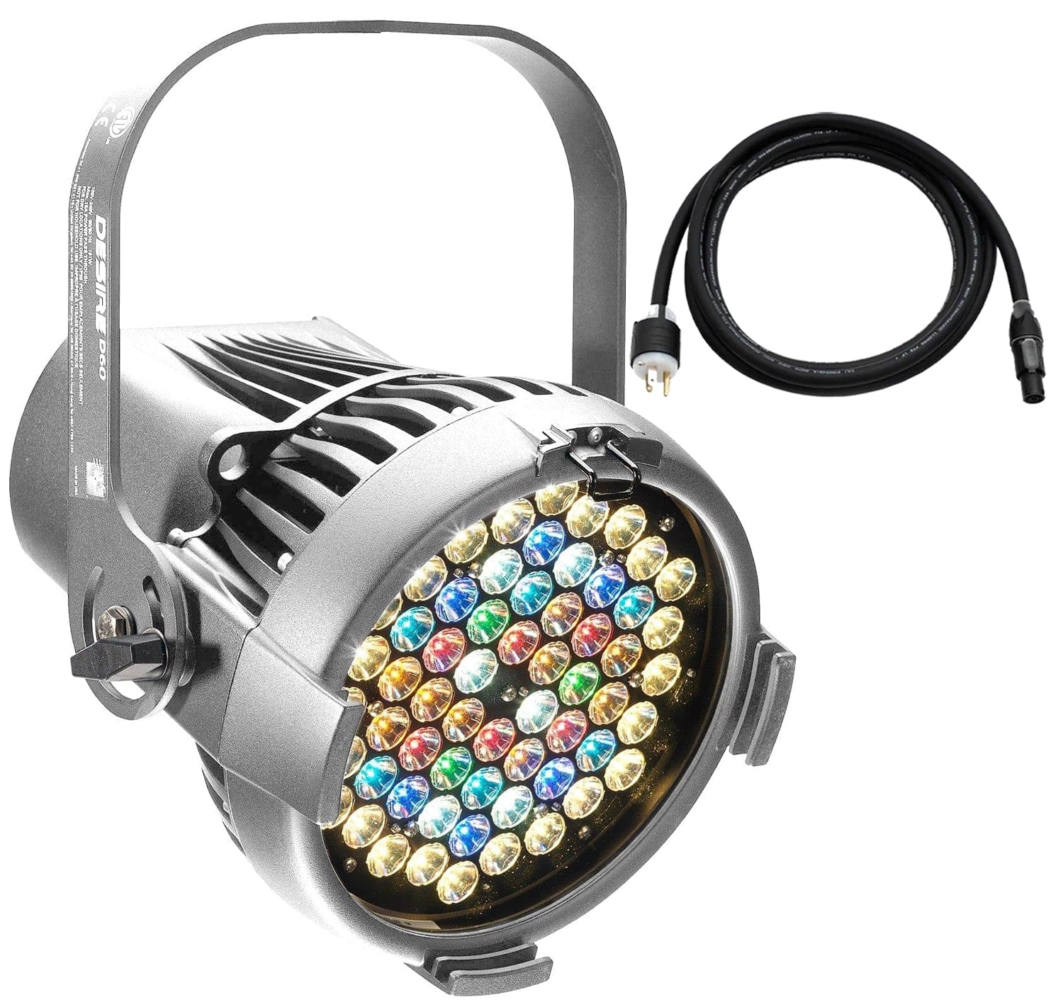 ETC Desire D60 Lustr+ LED Par w/ Edison Plug, Silver - PSSL ProSound and Stage Lighting