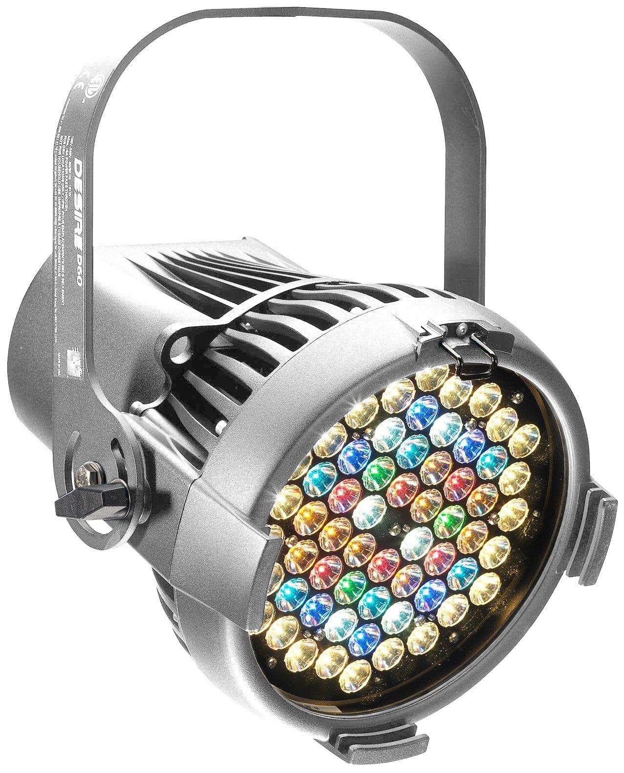 ETC Desire D60 Vivid LED Par w/ Edison Plug, Silver - PSSL ProSound and Stage Lighting