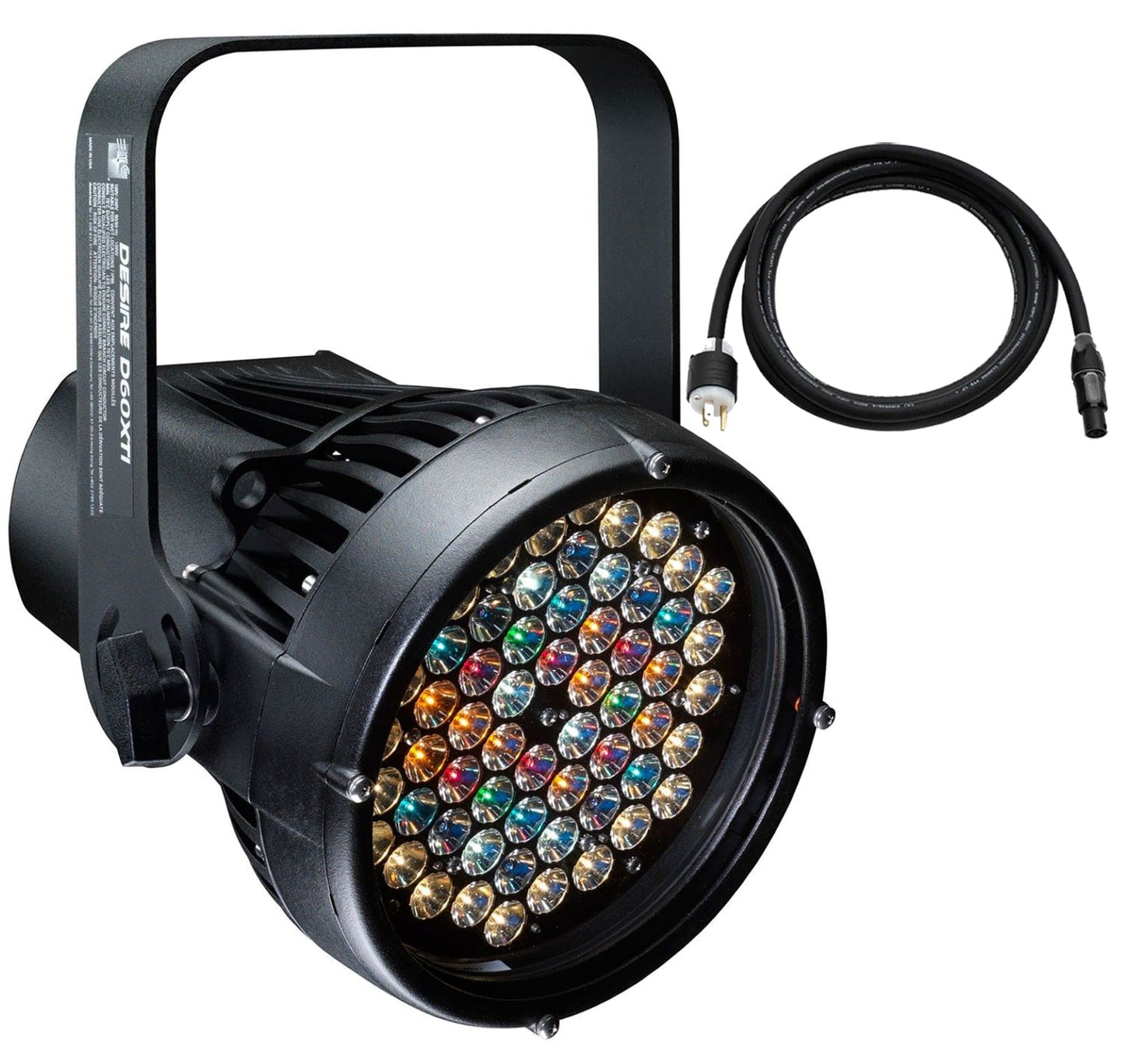 ETC Desire D60XTI Lustr+ LED Par w/ Edison Plug, Black - PSSL ProSound and Stage Lighting