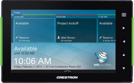 Crestron TSS-752-B-S 7-Inch Touch Screen Room Scheduling Unit - Black - PSSL ProSound and Stage Lighting