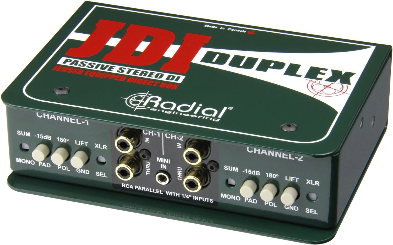 Radial JDI Duplex Passive Stereo Direct Box - PSSL ProSound and Stage Lighting