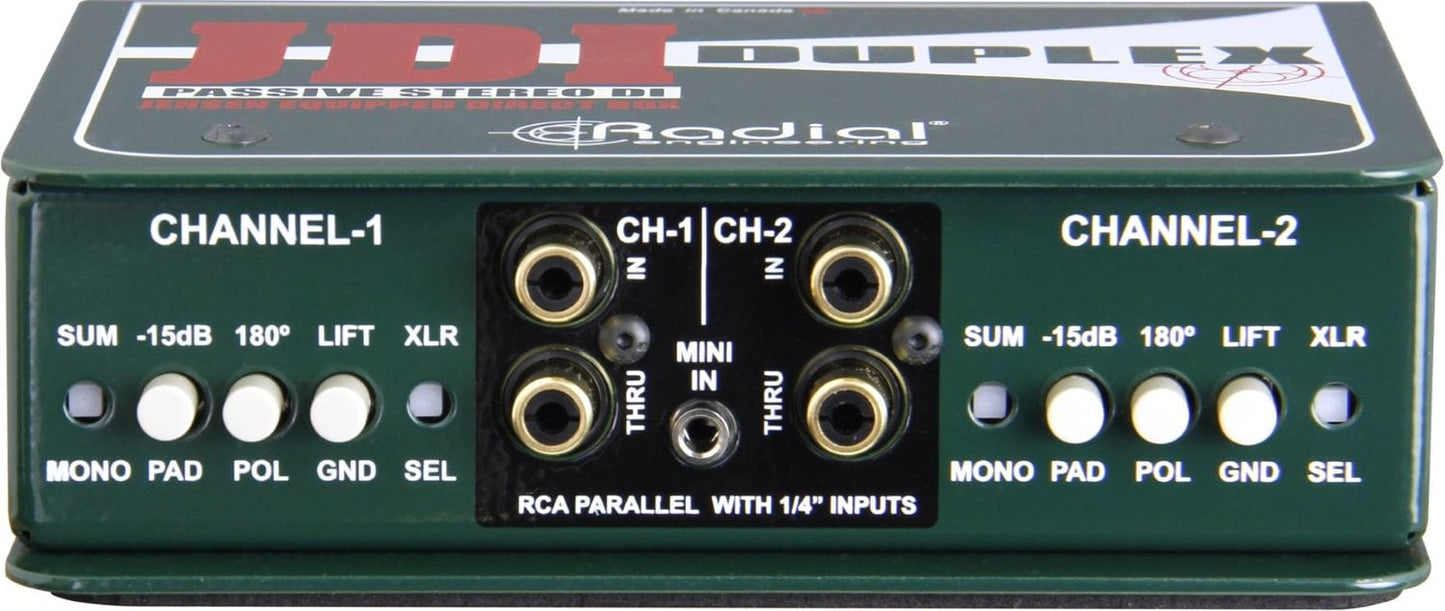 Radial JDI Duplex Passive Stereo Direct Box - PSSL ProSound and Stage Lighting
