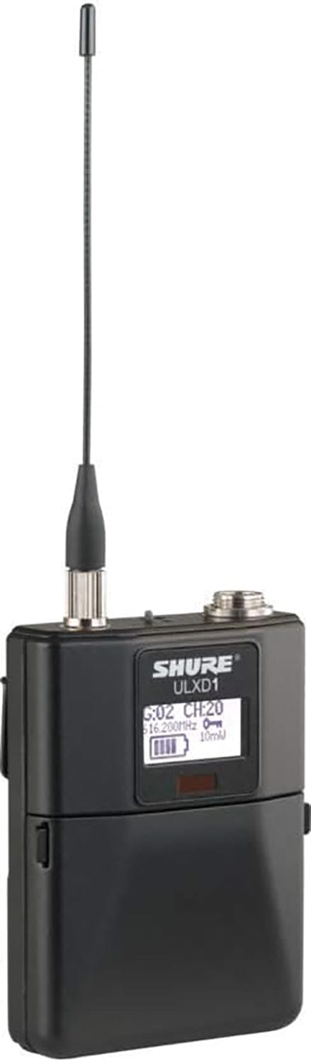 Shure ULXD1 Digital Bodypack Transmitter, V50 Band - PSSL ProSound and Stage Lighting