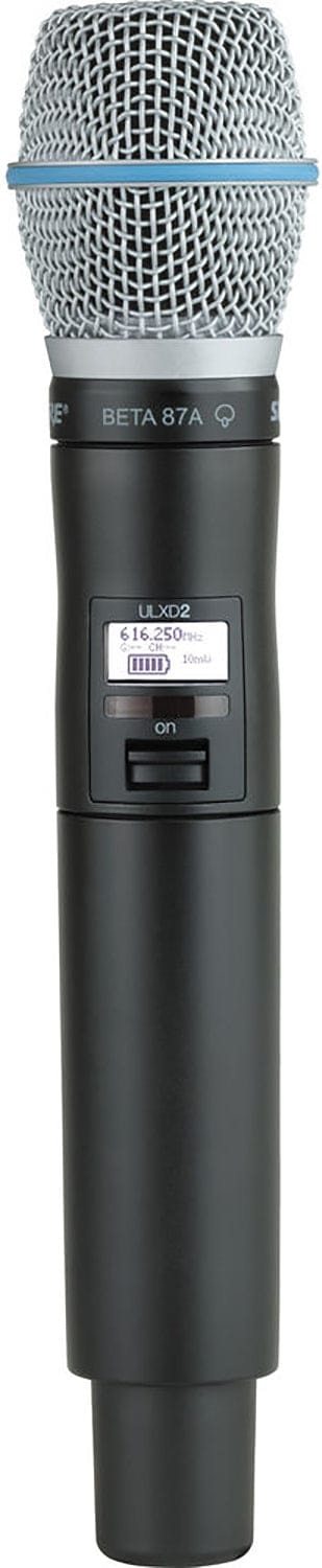 Shure ULXD2/B87A Digital Handheld Transmitter w/ Beta 87A Capsule, H50 Band - PSSL ProSound and Stage Lighting
