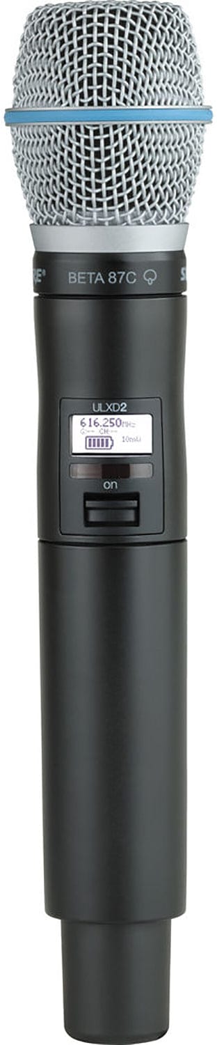 Shure ULXD2/B87C Digital Handheld Transmitter w/ Beta 87C Capsule, G50 Band - PSSL ProSound and Stage Lighting