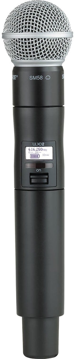 Shure ULXD2/SM58 Digital Handheld Transmitter w/ SM58 Capsule, J50A Band - PSSL ProSound and Stage Lighting