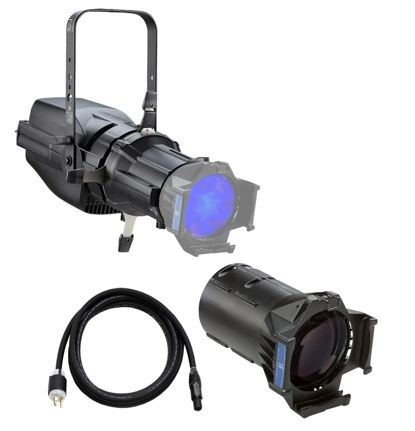 ETC Colorsource Spot V, Light Engine w/ Edlt Shutter Barrel w/ Multiverse, 19-Deg EDLT Lens, Black - PSSL ProSound and Stage Lighting