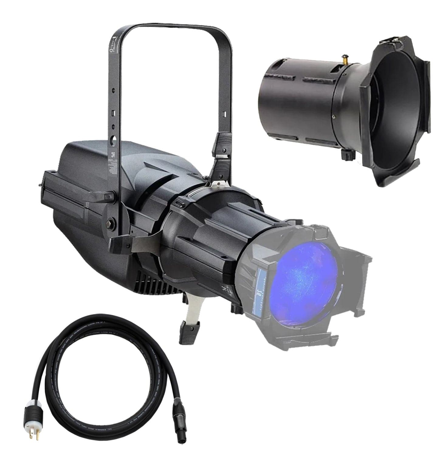 ETC Colorsource Spot V, Light Engine w/ Edlt Shutter Barrel w/ Multiverse, 70-Deg Lens, Black - PSSL ProSound and Stage Lighting