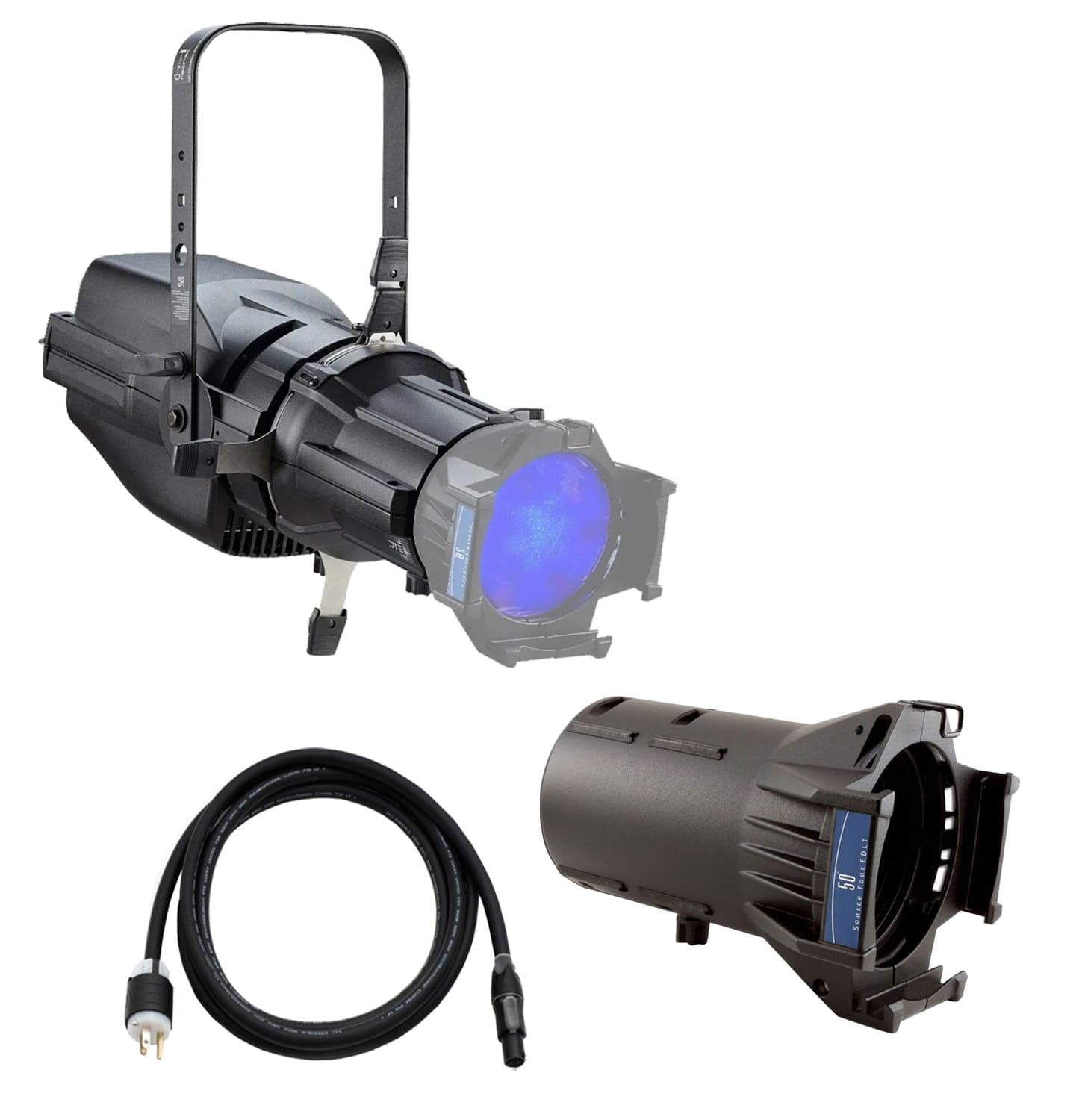 ETC Colorsource Spot V, Light Engine w/ Edlt Shutter Barrel w/ Multiverse, 50-Deg EDLT Lens, Black - PSSL ProSound and Stage Lighting