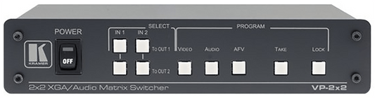 Kramer VP-2X2 Computer Graphics VGA/Audio Matrix Switcher - PSSL ProSound and Stage Lighting