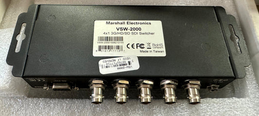 Marshall Electronics VSW-2000 4 x 1 3G SDI Video Switcher - PSSL ProSound and Stage Lighting