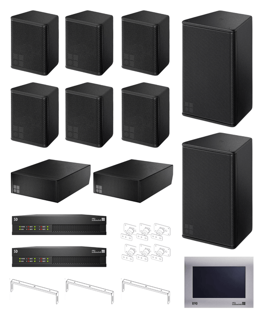 D&B Audiotechnik S-Series PA System for Bar / Restaurant with 4S / 8S Speakers and Bi8 Sub