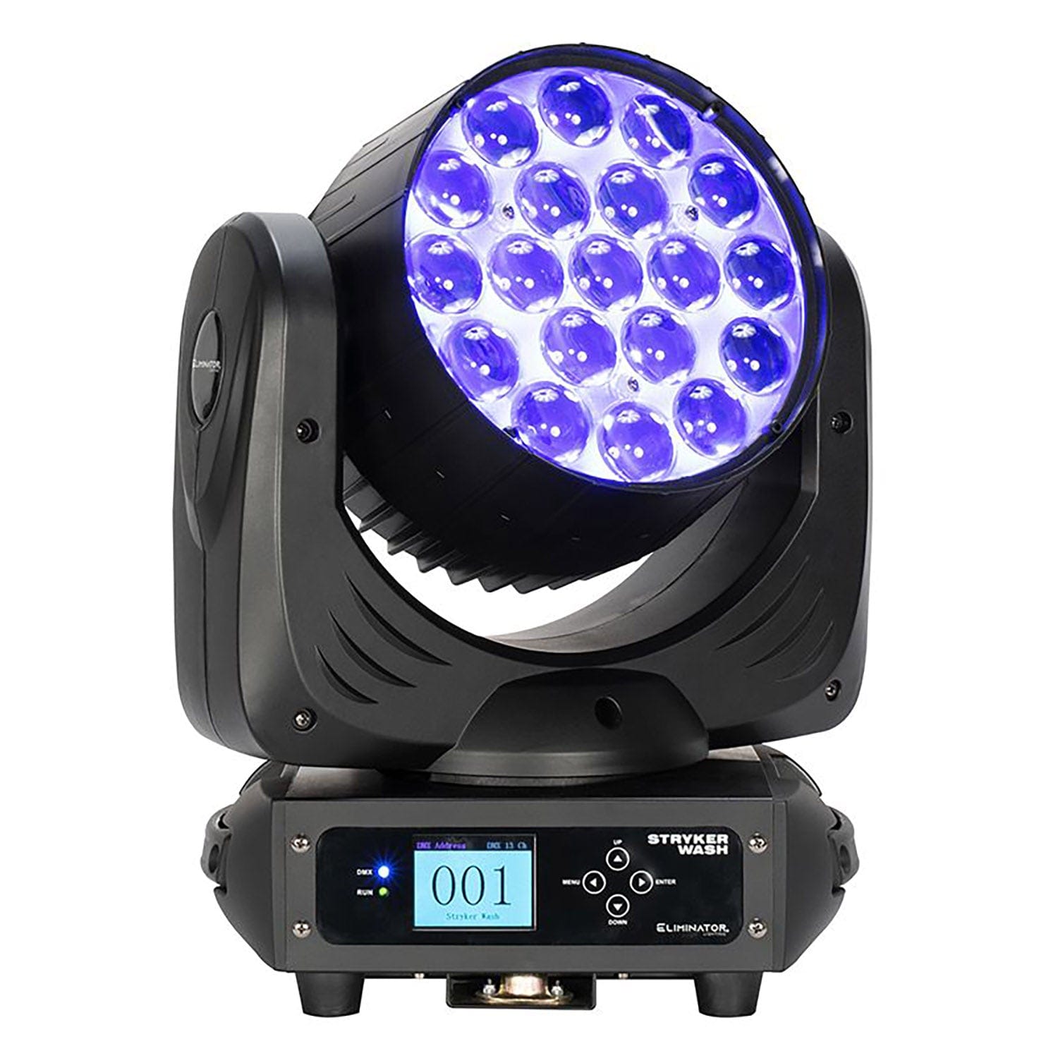 Eliminator STR100 Stryker Wash 12W RGBW, 4 in 1 LED Moving Head - PSSL ProSound and Stage Lighting