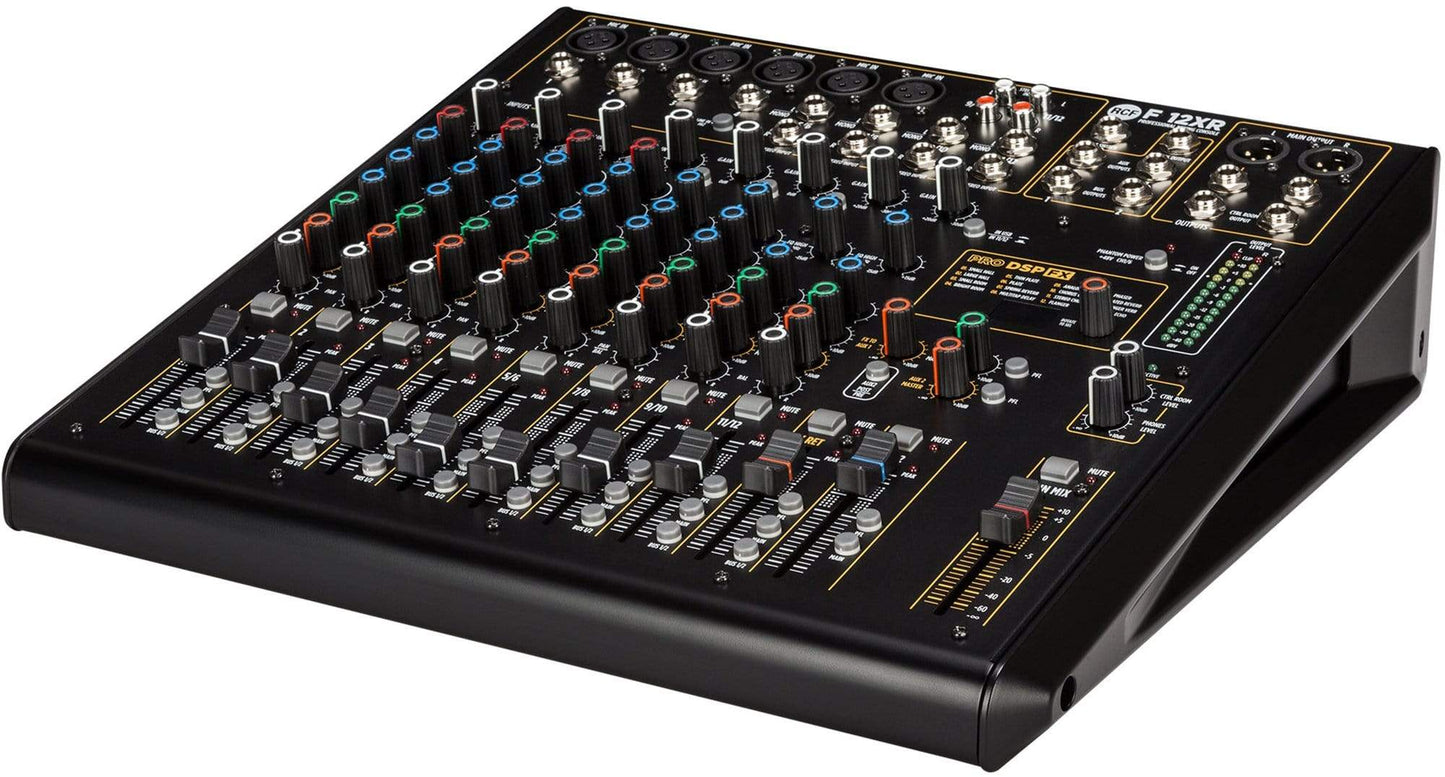 RCF F12-XR 12 Channel Mixer w/ FX and Recording - ProSound and Stage Lighting