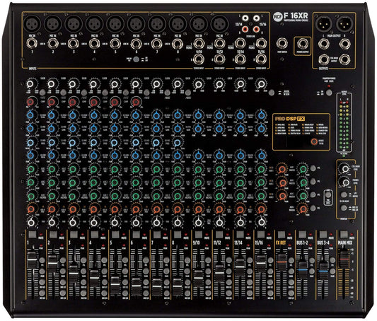 RCF F16-XR 16 Channel Mixer w/ FX and Recording - ProSound and Stage Lighting