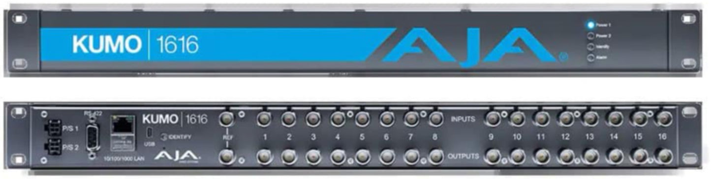 AJA Video Systems KUMO 1616 BNC 3G Matrix 16:16 - ProSound and Stage Lighting
