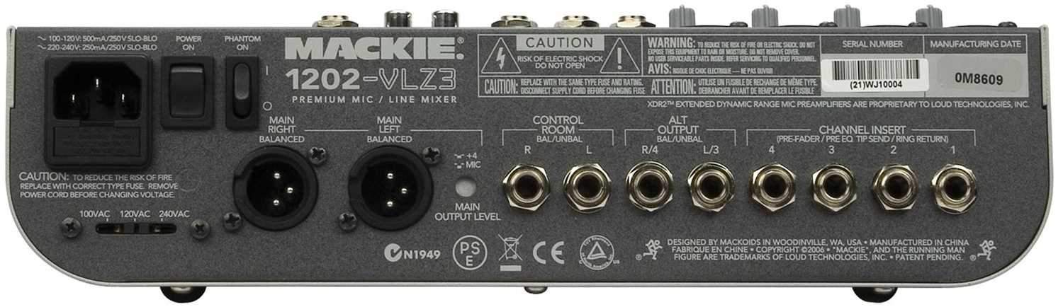 Mackie 1202-VLZ3 Premium 12-Ch Compact Mixer - ProSound and Stage Lighting