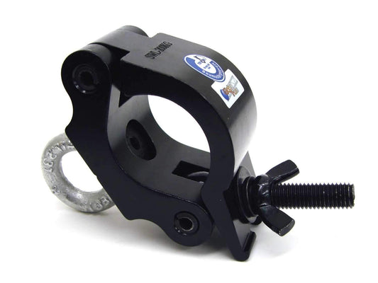 12413B Pro Clamp 2In Wrap Around with Eyebolt-Blk - ProSound and Stage Lighting