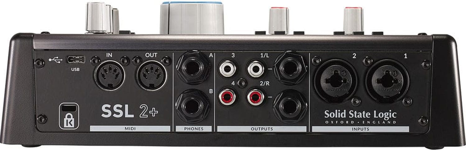 Solid State Logic SSL2+ 2X4 USB-C Audio Interface with 2 Microphone Pre-Amps and Additional I/O - PSSL ProSound and Stage Lighting