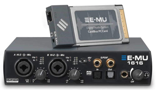 EMU 1616 24/192K 16In/16Out Laptop Audio Interface - ProSound and Stage Lighting