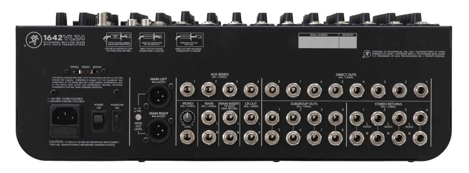 Mackie 1642 VLZ4 16 Ch 4 Bus PA & Recording Mixer - ProSound and Stage Lighting