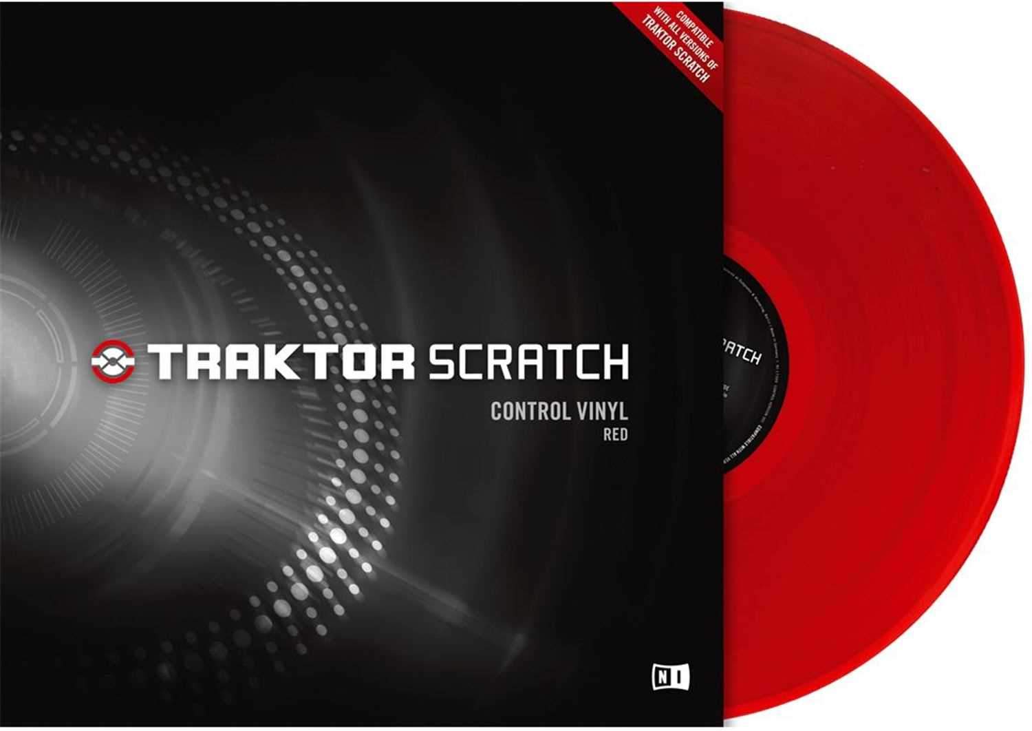 NI Traktor Scratch Vinyl - Red - ProSound and Stage Lighting