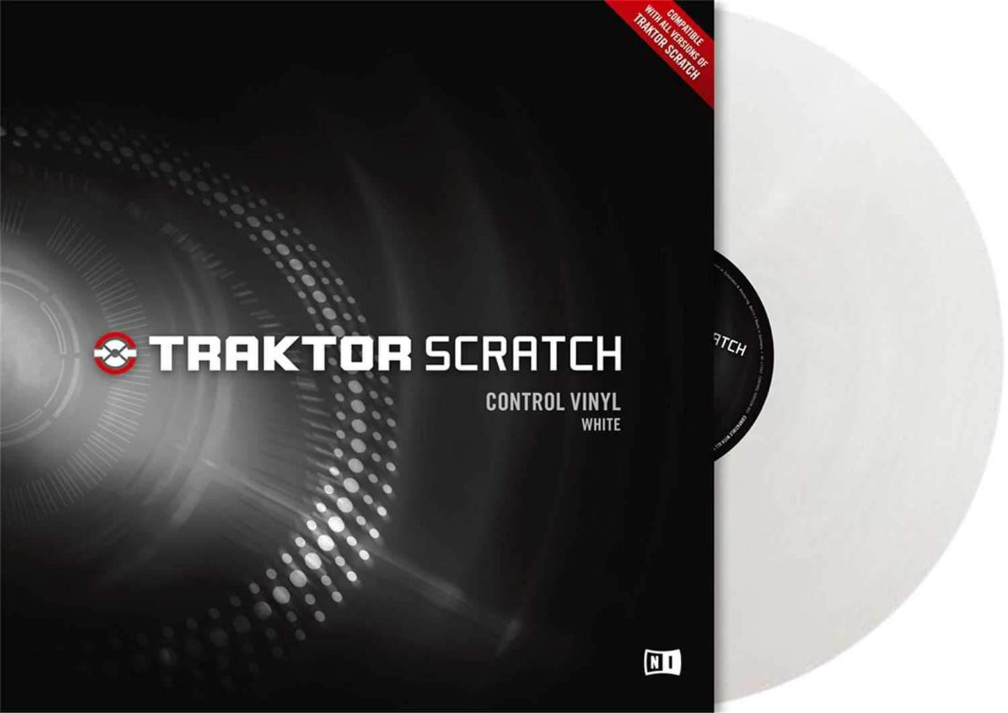 NI Traktor Scratch Vinyl - White - ProSound and Stage Lighting