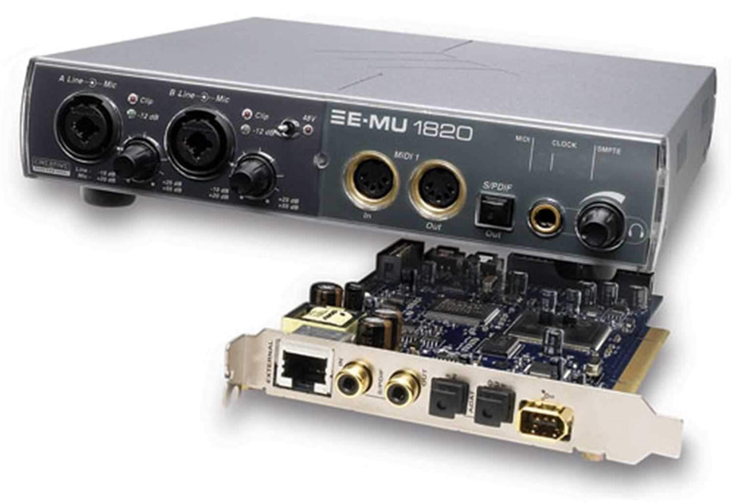 EMU 1820 24/192K 18In/20Out Pci Audio Interface - ProSound and Stage Lighting