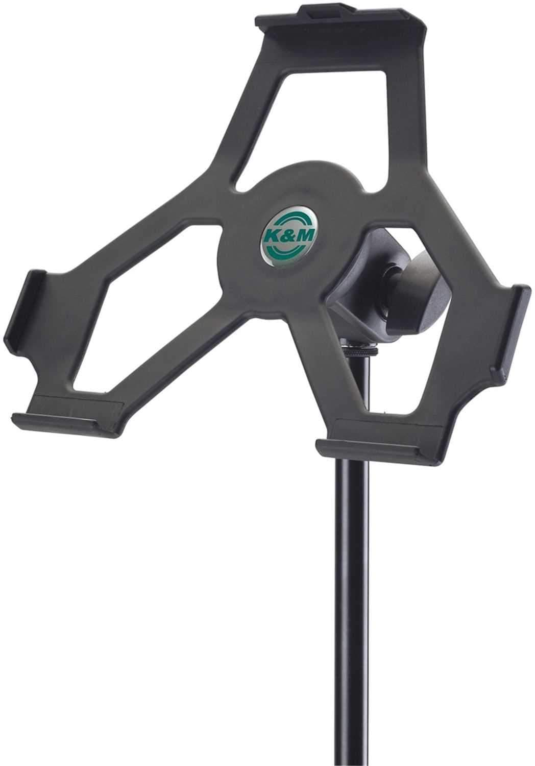 K&M 19712 iPad-2 Microphone Stand Holder Adapter - ProSound and Stage Lighting